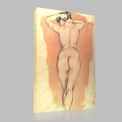 Kuzma Sergeevich Petrov Vodkin-The model from a back Stampa su Tela