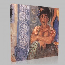 Kuzma Sergeevich Petrov Vodkin-Algerian Dancer Stampa su Tela