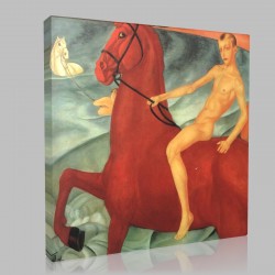 Kuzma Sergeevich Petrov Vodkin-Bathing of a Red Horse Stampa su Tela