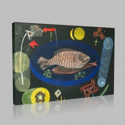 Paul Klee-Around the Fish Stampa su Tela