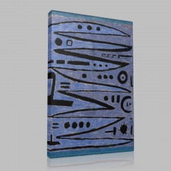 Paul Klee-Heroic Strokes of the Box Stampa su Tela