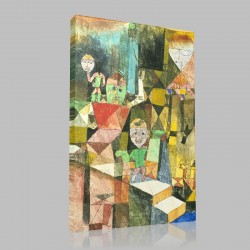 Paul Klee-Introducing the Miracle Stampa su Tela