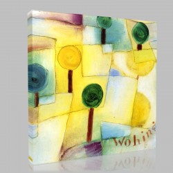 Paul Klee-Kids Garden Stampa su Tela