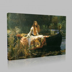 J.W Waterhouse-The Lady of Shallot Stampa su Tela