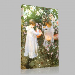 John Singer Sargent-Carnation, Lily, Lily, Rose Stampa su Tela