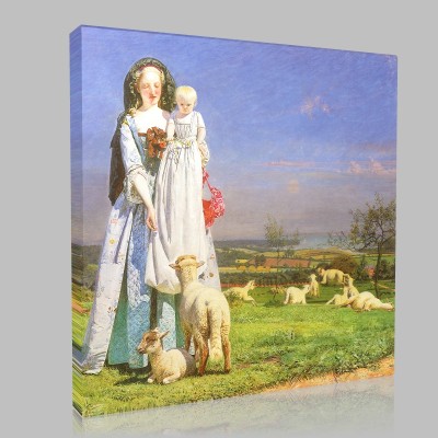 Ford Madox Brown-Pretty Baa Lamps Canvas