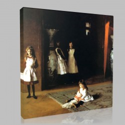 John Singer Sargent-The Daughters of Edward D. Boit Stampa su Tela